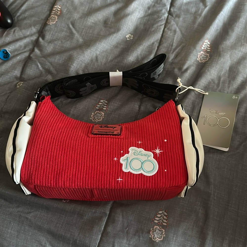 BNWT Loungefly Disney 100 Mickey Hands Crossbody Bag
